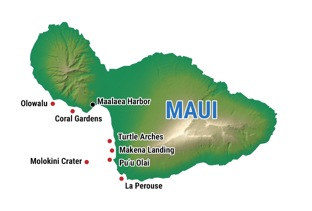 Maui Molokini Map